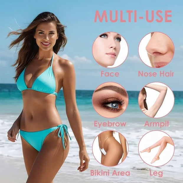 4 in 1 Electric Razors for Women, Portable Shaver for Women, Rechargeable Trimmer for Face Arm Body Legs Underarm Bikini -...