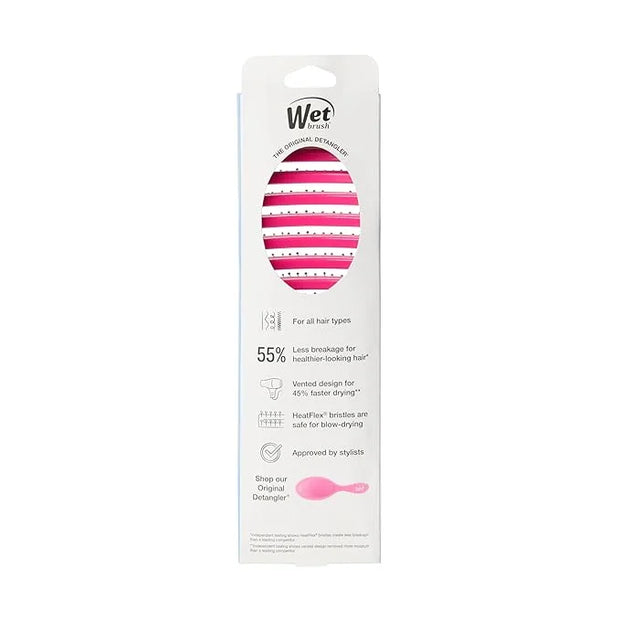 Wet Brush Speed Dry Hair Brush - Pink - Vented Design and Ultra Soft HeatFlex Bristles Are Blow Dry Safe With Ergonomic Ha...