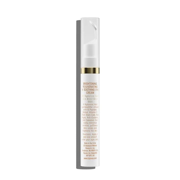 Hylunia Intensive Repair Eye Cream – Hydrating & Firming with Peptides, Vitamin C & Hyaluronic Acid – Reduces Dark Circles...