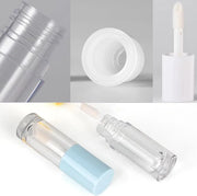 Qeuly 4 Piece Lip Gloss Tubes, 6ml Empty Lip Gloss Tubes with Wand, Clear Plastic Lip Gloss Containers for Skin Care Oil D...