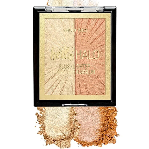 wet n wild MegaGlo Blushlighter, Blendable Blush & Highlighter Set, Shimmery Metallic Finish, I Met Someone - Product Image