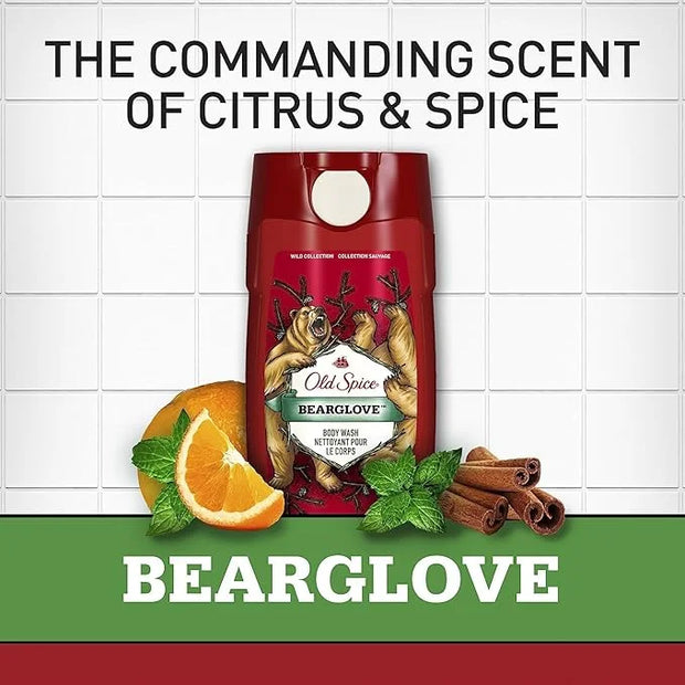 Old Spice Wild Bearglove Scent Body Wash for Men, Red 16 Oz, Packaging may vary Red - Product Image