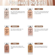 BB Facial Glow Serum Starter Kit Hyaluronic Acid Essence Foundation Skin Care Kit 0.27oz 12 Vials, Combined With Niacinami...