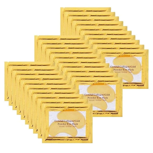 30 Pairs Under Eye Collagen Patches, Gold Moisturizing Under Eye Mask, Under Eye Gel Pads for dark circles and puffiness -...