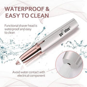 gurelax Eyebrow Hair Remover, Electric Eyebrow Trimmer for Women,Face and Eye Epilator with LED Light for Women Rechargeab...