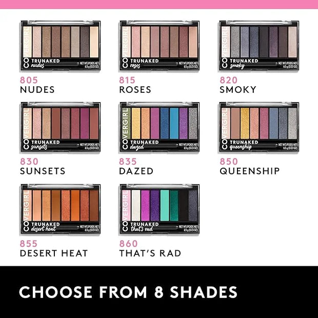 COVERGIRL truNAKED Eyeshadow Palette, Smoky - 820, Pack of 1 (packaging may vary) - Product Image