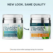 NUVADERMIS Collagen & Retinol Face Moisturizer - Anti Aging & Anti Wrinkle - Sensitive Skin Safe Daily Hydrating Skin Care...