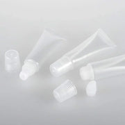 BlingKingdom 6pcs Lip Gloss Tubes 8ml Clear Soft Empty Lip Balm Containers Refillable Mini Cosmetic Tubes for Comestic Mak...