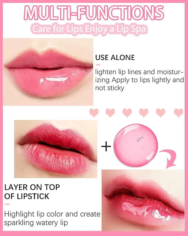 Plumping Lip Glow Oil,Hydrating Tinted Lip Oil Gloss,Transparent Toot Lip Oil Lipgloss,Long Lasting Moisturizing Glow Revi...