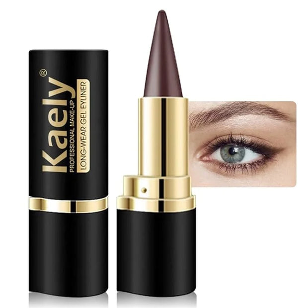 Kaely Brown Gel Eyeliner Pencil,Waterproof Smudge Proof Eye Liner Pen,Cat Eye Goth Halloween Makeup,Eye Black Face Paint L...