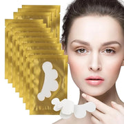 100 Pair Set Eye Gel Pads For Eyelash Extensions Lint Free Patches Beauty Tools (Gold) - Product Image