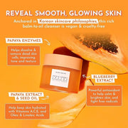 Glow Recipe Papaya Enzyme Cleansing Balm Makeup Remover - Gentle Exfoliator, Makeup Melting Balm & Face Cleanser for Women...