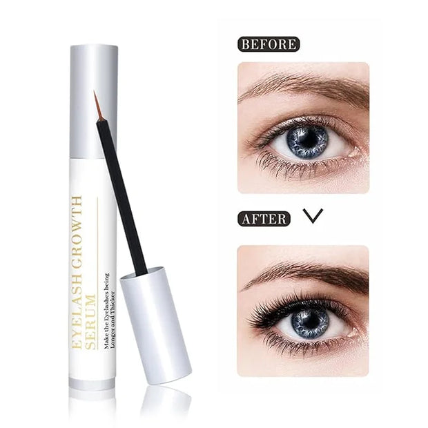 Eyelash Growth Serum for Lash Enhancing: Natural Booster for Longer & Stronger Lashes — Gentle on Sensitive Eyes (All Skin...