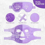 Cooling ice face eye mask