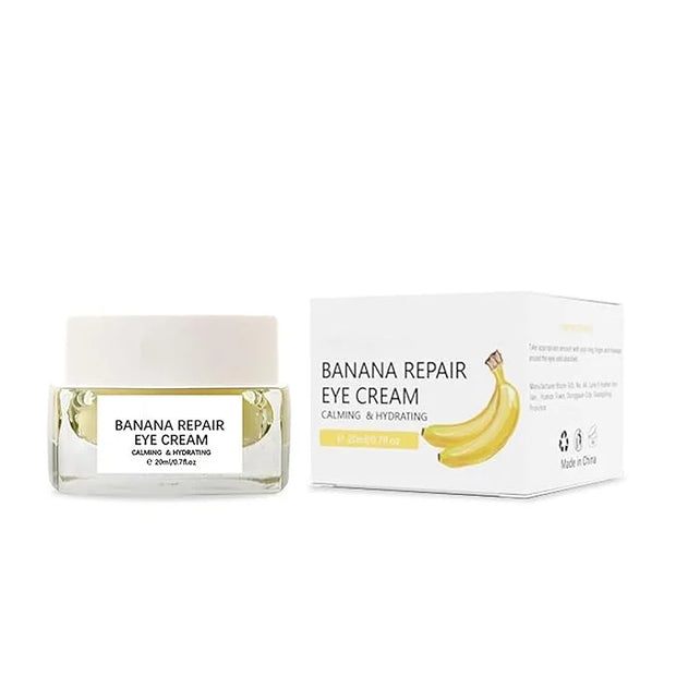 Banana Bright Eye Cream, Anti Aging Eye Cream with Squalane Dark Circle Under Eye Cream for Puffiness & Bags Moisturizing ...