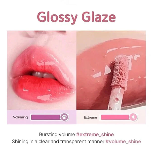 Chewy Lip Glaze, High Shine Lip Gloss, Korean Beauty (GZ05 Apple Dew, 3.5 grams) - Product Image