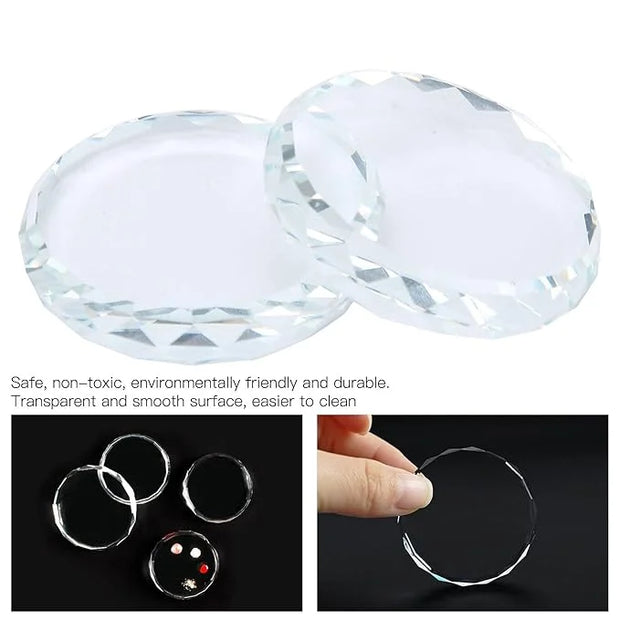 2Pcs Nail Art Palettes, Manicures DIY Color Mixing