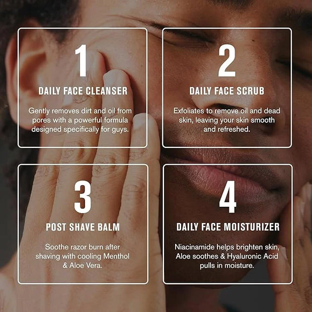 Every Man Jack Gentle Exfoliating Face Scrub For Men- Exfoliate Away Dead Skin, Moisturize, and Revive Tired Skin with Joj...