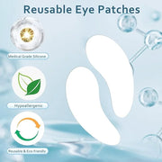 Reusable Eye Patches, 3 Pairs Eye Patches, Rreusable Under Eye Patches with Lifting Effect to Reduce Wrinkles and Fine Lin...