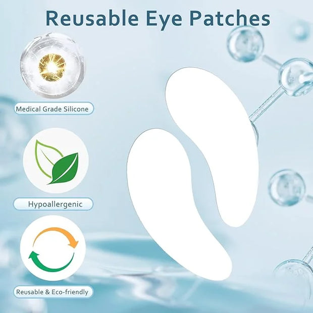 Reusable Eye Patches, 3 Pairs Eye Patches, Rreusable Under Eye Patches with Lifting Effect to Reduce Wrinkles and Fine Lin...