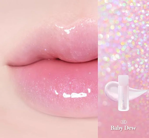 MILKTOUCH Dew Stain Sheer Lip Gloss (02 Baby Dew, 0.14 Fl Oz (Pack of 1)) - Product Image