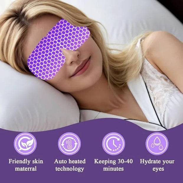 20 Packs Lavender Scented Steam Eye Mask, Heated Eye Mask for Dry Eyes & Relaxation, Self Heating Eye Compress for Sleep, ...