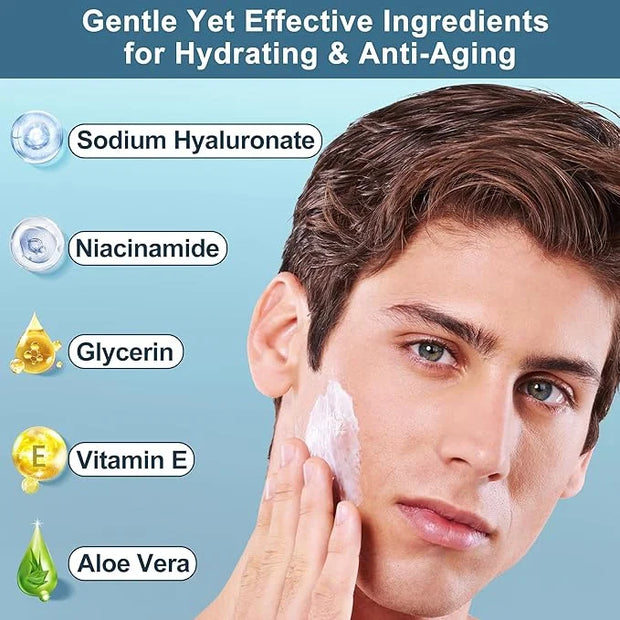 Mens Gifts for Men,Mens Skin Care Kit,Nourishe & Hydrate Skin w/Face Wash,Scrub,Lotion,Cream,Deodorant,Mens Stocking Stuff...