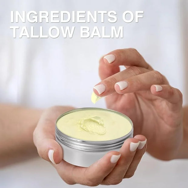 Beef Tallow, Beef Tallow for Skin, Beef Tallow Moisturizer, Beef Tallow Balm for Face Moisturizer Grass Fed for All Purpos...