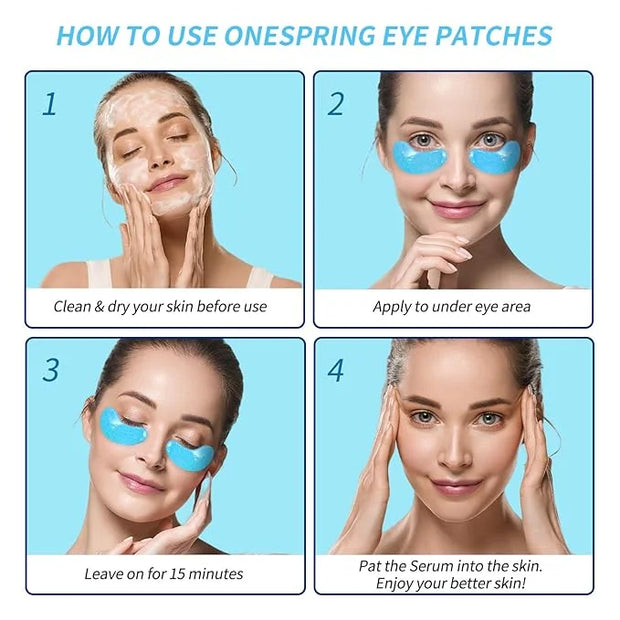 Under Eye Patches for Puffy Eyes - 24 Pairs Retinol Collagen Eye Gel Pads, Reduce Wrinkles, Puffy Eyes, Eye Bags - Eye Mas...