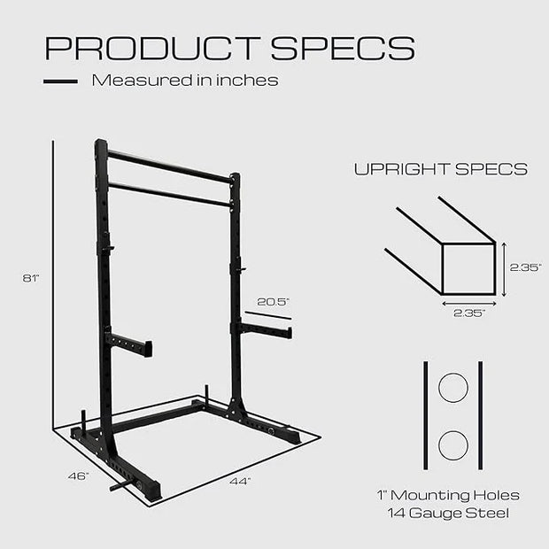 HulkFit Multi-Functional Adjustable Pro Series Squat Stand Squat 2 Pull - Product Image