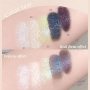 Monochrome Matte Eyeshadow Makeup Palette, Highly Pigmented Pearl White Eyeshadow Palette, Shimmer Pressed Powder Eye shad...