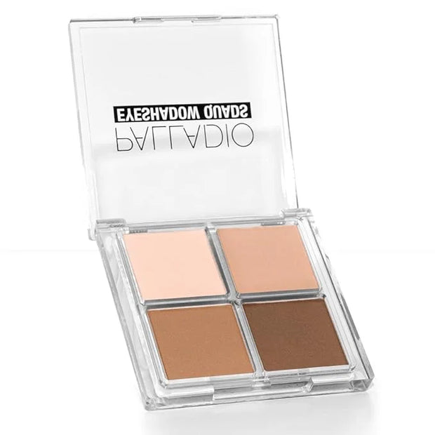 Palladio Eyeshadow Quads, Velvety Pigmented Blendable Matte, Metallic & Shimmer Finishes, Creamy Formula, Four Way Quad Ey...