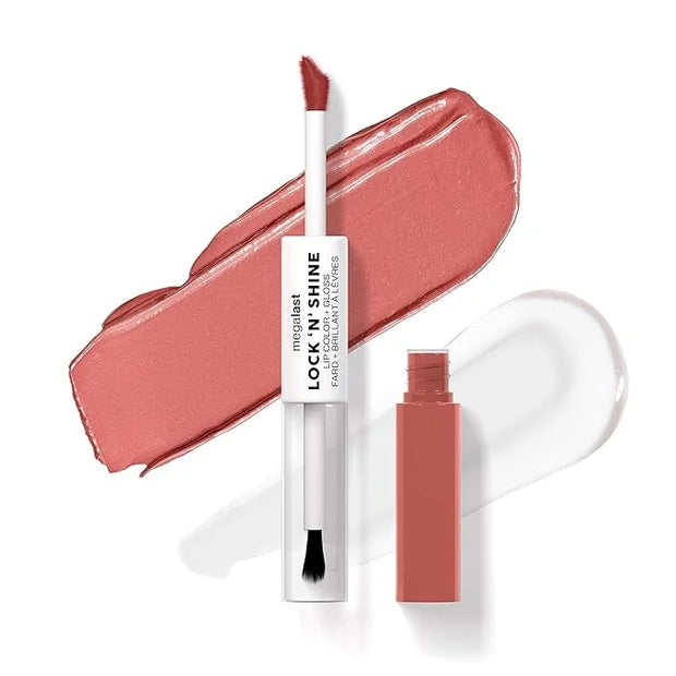 wet n wild Megalast Lock 'N' Shine Lip Color + Gloss Nude Illusion - Product Image