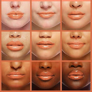 Lip Oil, Hydrating Lip Gloss Tinted Lip Balm Transparent Lip Care, Big Brush Head Glitter Shine, Long Lasting Nourishing N...