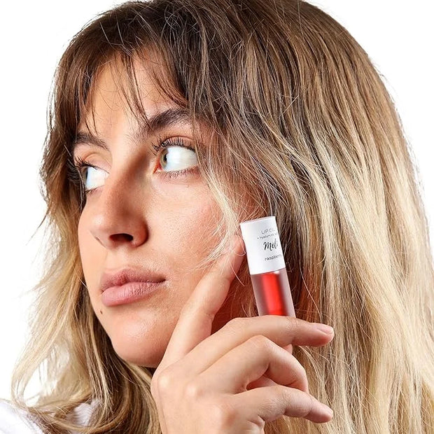 MÈLI Organic Lip Oil with Hyaluronic Acid | Clear Non-Sticky, Natural Lip Gloss, Moisturizing, Revitalizing and Rejuvenati...