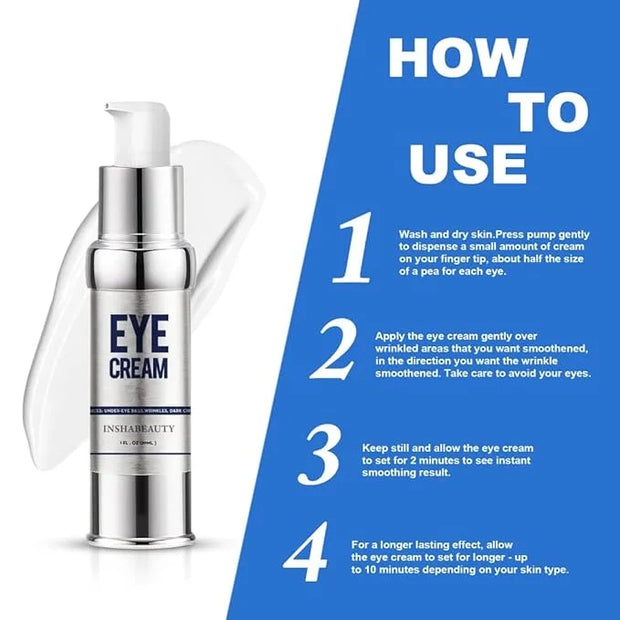 Revitalizing Eye Cream with Hyaluronic Acid, Caffeine, Green Tea - Anti-Wrinkle, Dark Circles,beauty,Firming, Puffiness, R...
