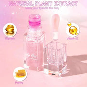 Color Changing Lip Oil, Temperature Color Change Lip Gloss, Transparent Plumping Lip Oil, Non Sticky, Lightweight, Shiny L...
