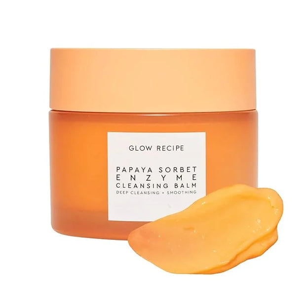 Glow Recipe Papaya Enzyme Cleansing Balm Makeup Remover - Gentle Exfoliator, Makeup Melting Balm & Face Cleanser for Women...