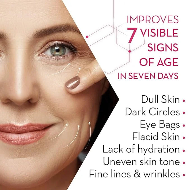 Cicatricure Eye Cream for Face: 7-in-7 Anti-Wrinkle, Peptides & Vitamins Reduce 7 Aging Signs in 7 Days, Hydrating, Oil-Fr...