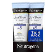 Neutrogena Ultra Sheer Dry-Touch Water Resistant and Non-Greasy Sunscreen Lotion with Broad Spectrum SPF 45, 3 fl. oz, (Pa...