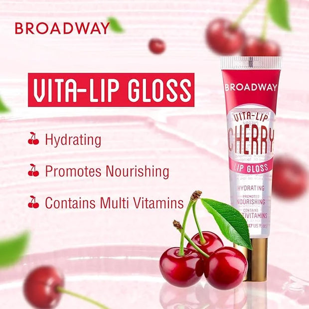 Ruby Kisses Broadway Vita-Lip Clear Lip Gloss (7 Pack) Ultra-Hydrating & Soothing Formula with Vitamins, High-Shine Non-St...
