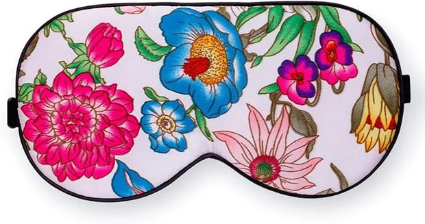 Maxfeel 100% Pure Silk Eye Mask - Sleep Eye Cover in Printed Colors (#10) - Product Image