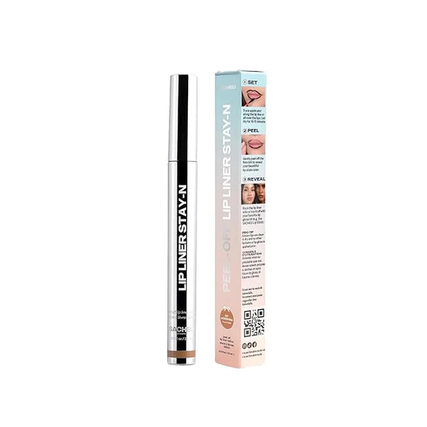 Sacheu Lip Liner Stay-N Peel Off Lip Stain — Long Lasting Matte Lip Tattoo Transfer Proof Lipstain Infused with Hyaluronic...