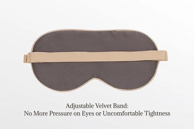 Premium 25 Momme Mulberry Silk Eye Mask for Sleeping (Champagne) - Product Image
