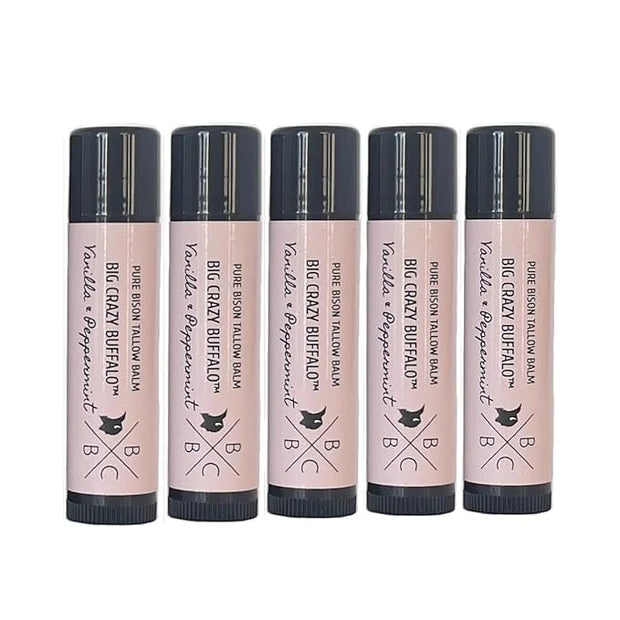 Pure Bison Tallow Lip Balm, Vanilla Hydrating