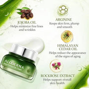 Aloderma Aloe Firming Eye Cream Made with 70% Organic Aloe Vera - Natural Daily Hydrating Eye Cream with Jojoba, Hyaluroni...