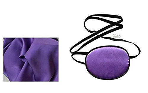 Adults Eye Patch Silk Single Eye Mask Amblyopia Corrected Visual Acuity Recovery Eye Patch Patch for Lazy Eye (Purple) - P...