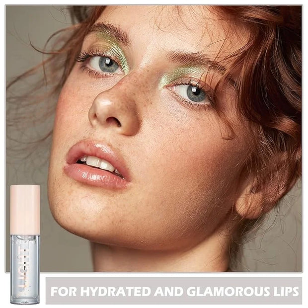 CAHIUYOA Plumping Moisturizing Lip Gloss Lipgloss,Nude Lip Gloss Lip Stain Long Lasting Waterproof,Shine Glossy Liquid Lip...