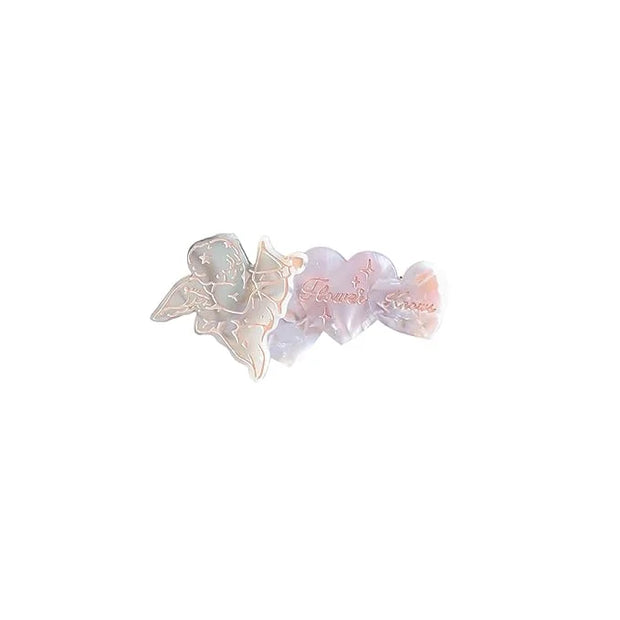 Flower Knows Violet Strawberry Rococo Glowy Lip Gloss G01+G02 +Hair Clips Set - Product Image