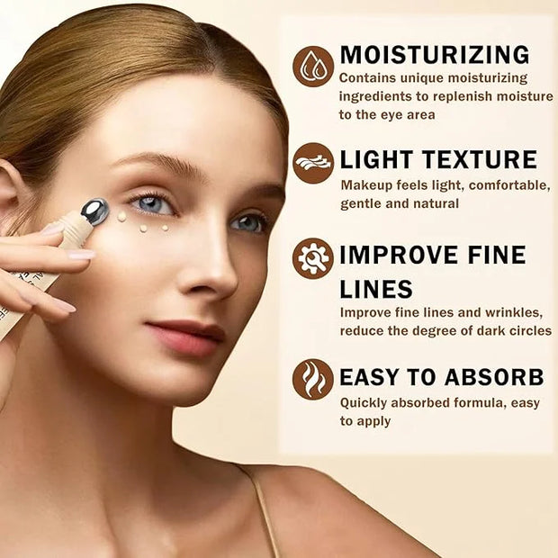 Mineral Sunscreen Eye Cream for Dark Circles,3-in-1 Under Eye Cream Anti Aging for Puffiness and Bags Under Eyes,Under Eye...